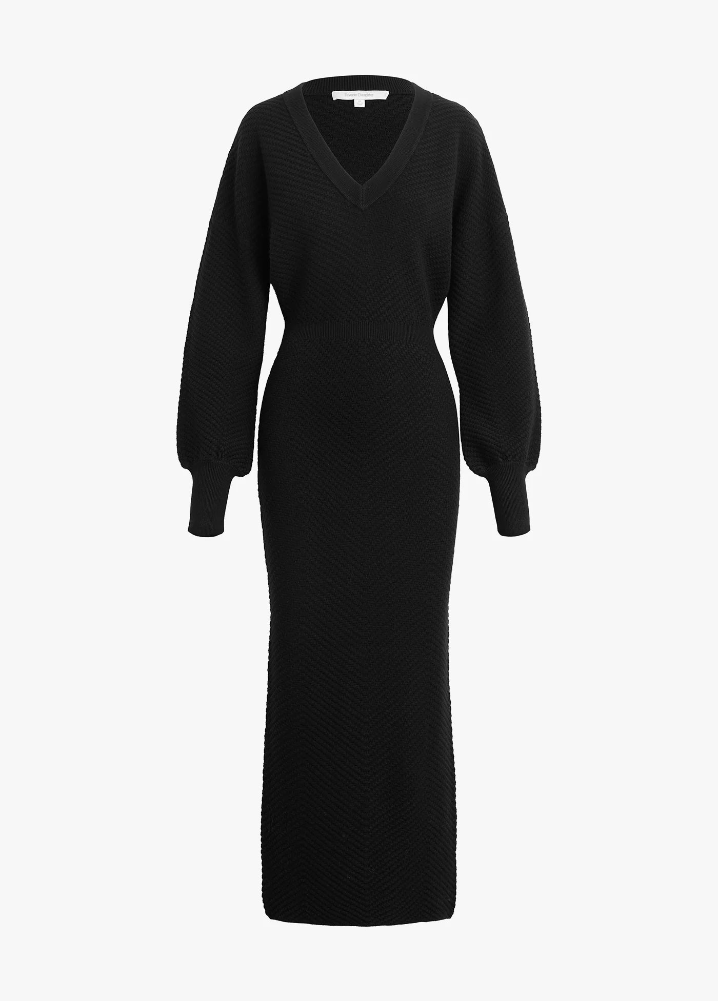chinese dress ladies Alonza Long Sleeve Knit Midi Dress / Cream | Meshki